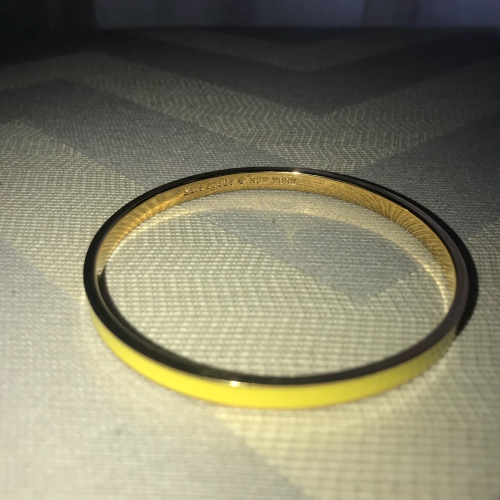 Yellow Kate spade bangle